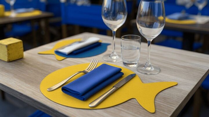Tovaglietta di carta colorata per un nuovo look al ristorante