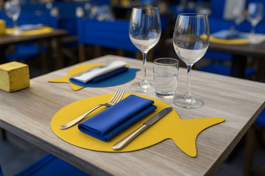 Tovaglietta di carta colorata per un nuovo look al ristorante